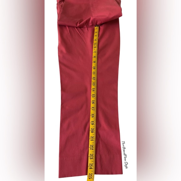 NWOT | CROP PANTS | SIZE 8 |TOMMY HILFIGER | CORAL BRICK | COTTON | SPANDEX - Picture 8 of 12